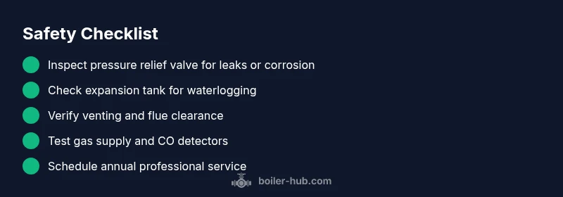 Checklist for preventing boiler explosions