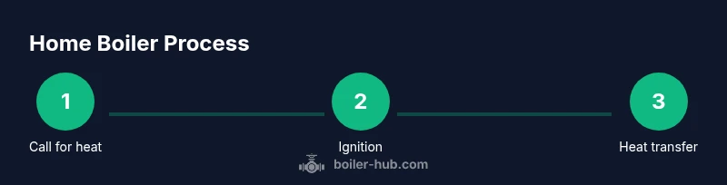 Process diagram of a home boiler system