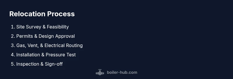 Process diagram for relocating a boiler