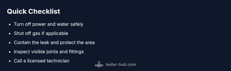 Tailwind checklist for boiler leak safety