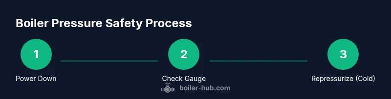 Process diagram for safe boiler pressure management