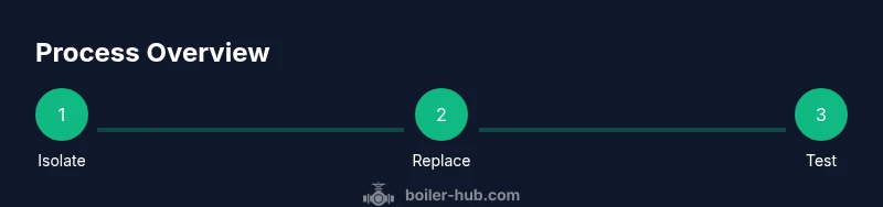 Process for replacing a boiler expansion tank